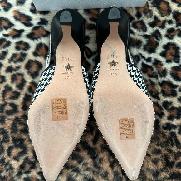 Dior J’adior Houndstooth Slingback Heels - Picture 4 of 5